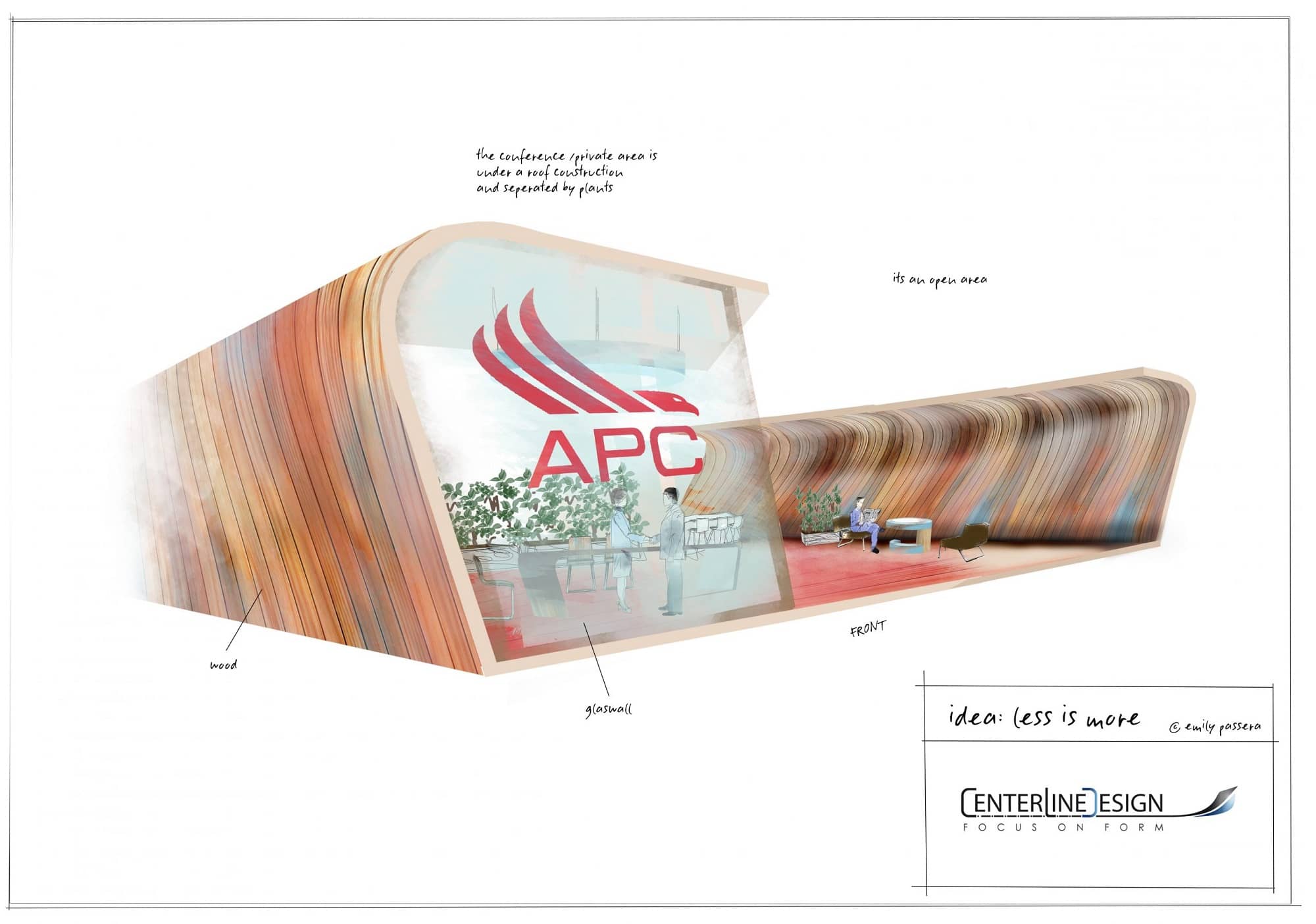 Skizze Messeexponate